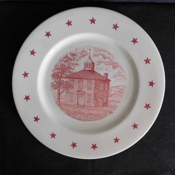 Vintage 10.5" State Commemorative Plate Ohio Sesquicentennial 1953 Walker China - Picture 1 of 6